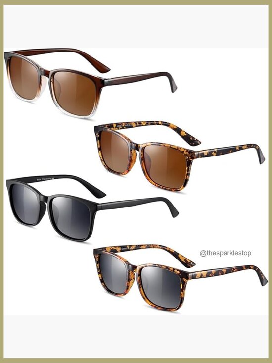 Polarized Sunglasses UV400 Classic Square Frame Polycarbonate TAC Lenses main image 6